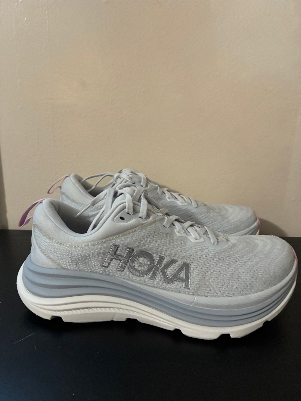 Hoka Women's Gaviota 5 in the Sea Ice Pink Twilight size 7.5 women’s no insole